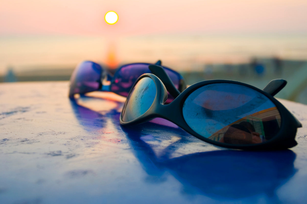 Glasses at the beach